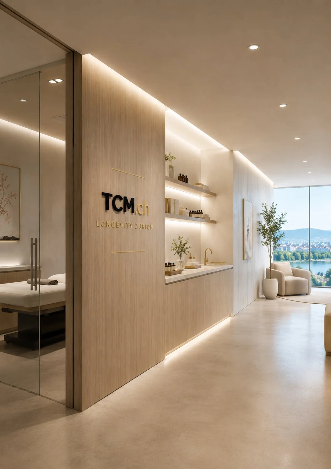 TCM.ch treatment room with a view in Zürich