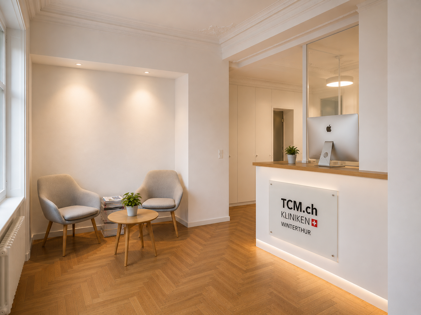 TCM.ch Kliniken Winterthur Münzgasse – Empfangsbereich